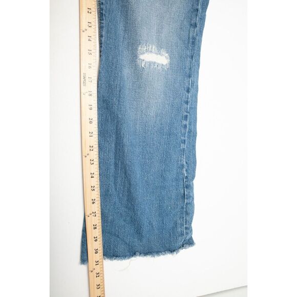 X-Ray Black Label Jeans Mens 36 x 31 Blue Distressed Medium Wash - Picture 9 of 12